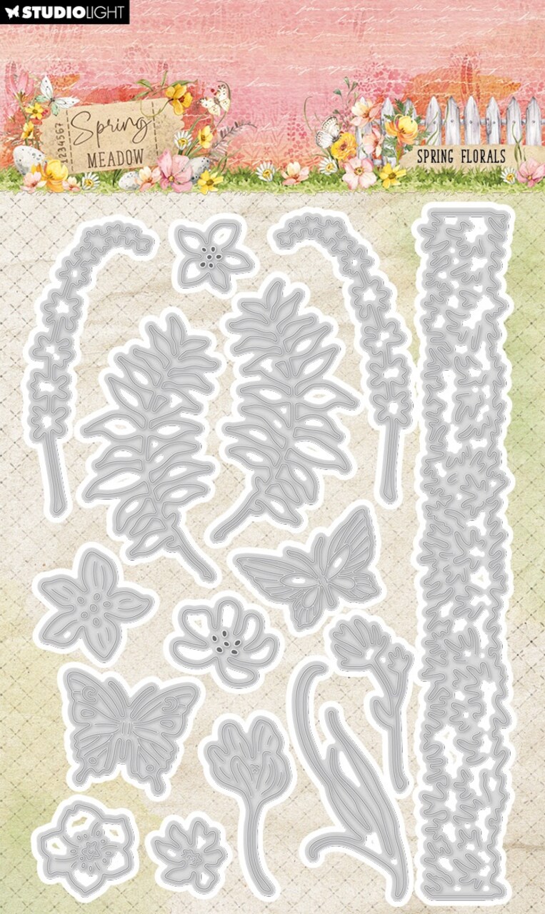 Studio Light Spring Meadow Cutting Die Cutting Dies 14/Pkg-Nr. 949, Spring Florals